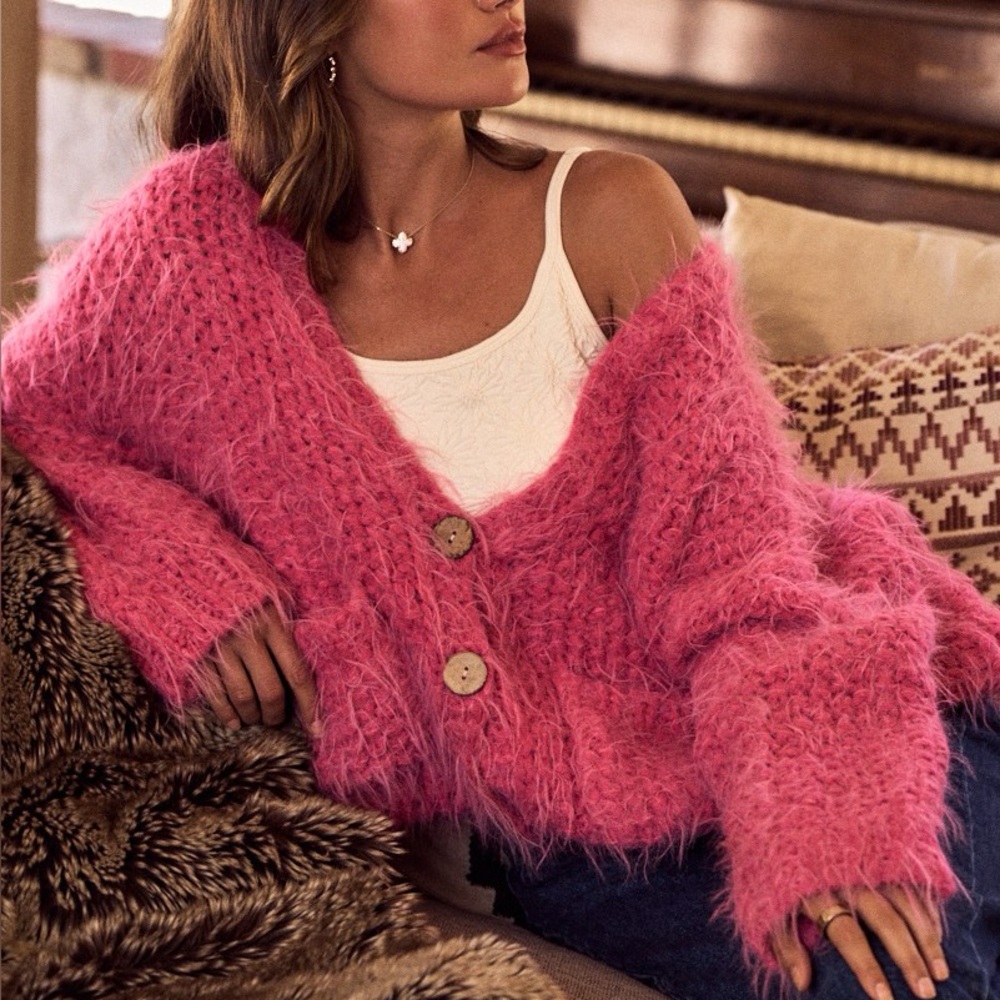 Cozy Pink Women's Sweater View 3